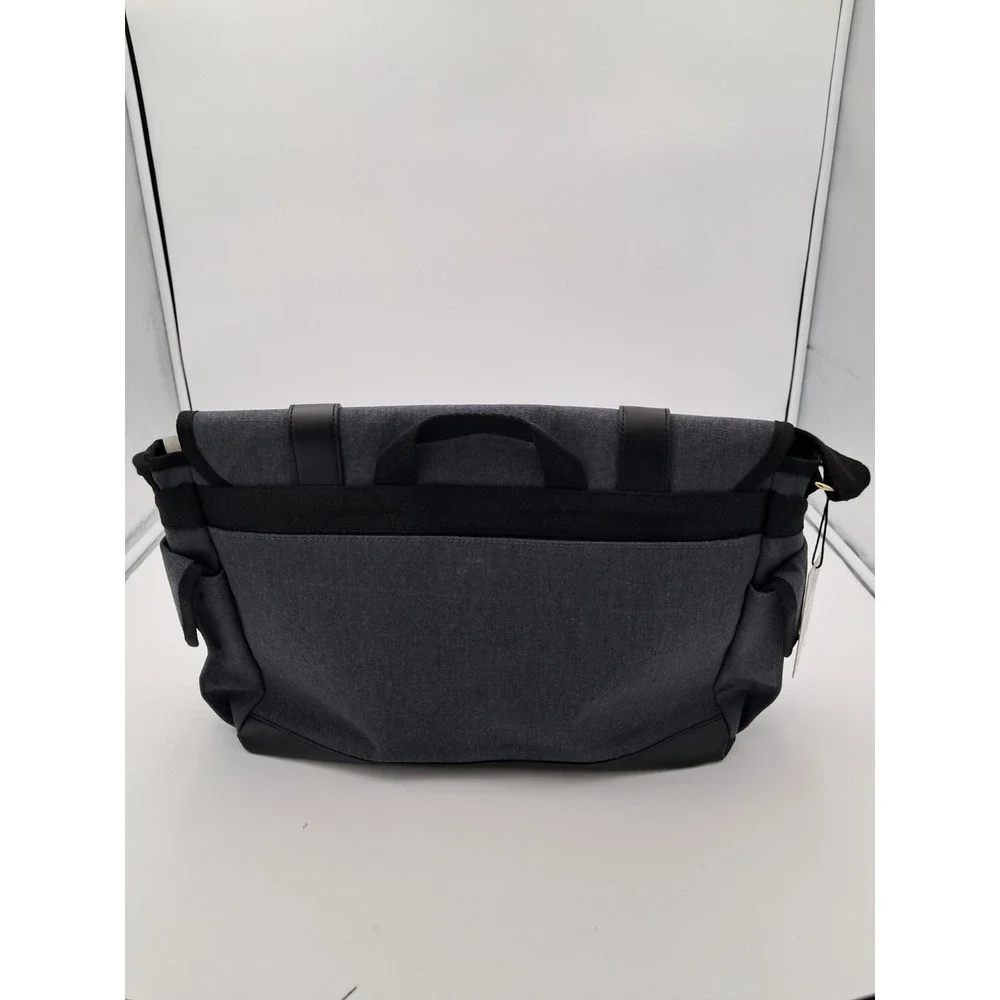 LONDON FOG Messenger Bag 100th Anniversary Denim Canvas‎ Snap Closure - NWT